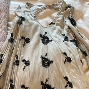 Free people long sleeve floral dress